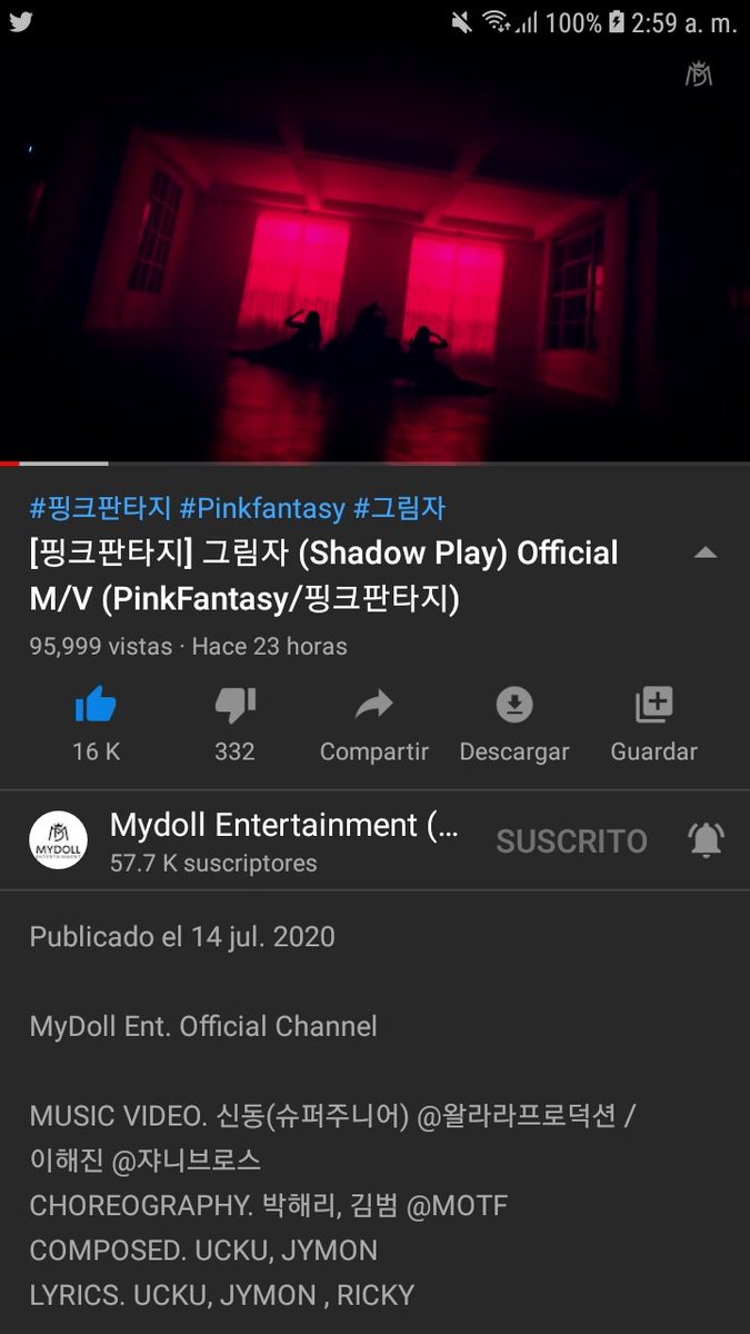 K_Sun02's tweet photo. UN REACCIONA AL MV DE SHADOW PLAY.....

#ShadowPlay_PF 
#ShadowPlay 
#ShadowPlayOutNow 
#ShadowPlay_PinkFantasy https://t.co/ijoewQausC
