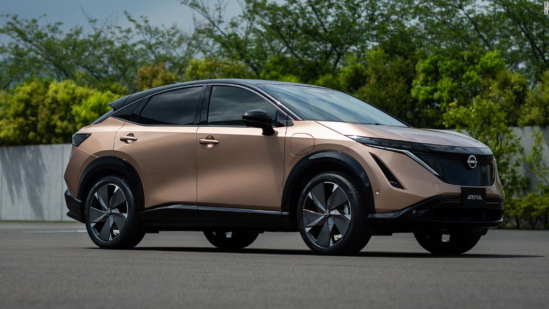 CNN's tweet photo. Nissan unveils its first electric SUV, the Ariya https://t.co/8Se6XGBZna https://t.co/3fYPfy7pUC