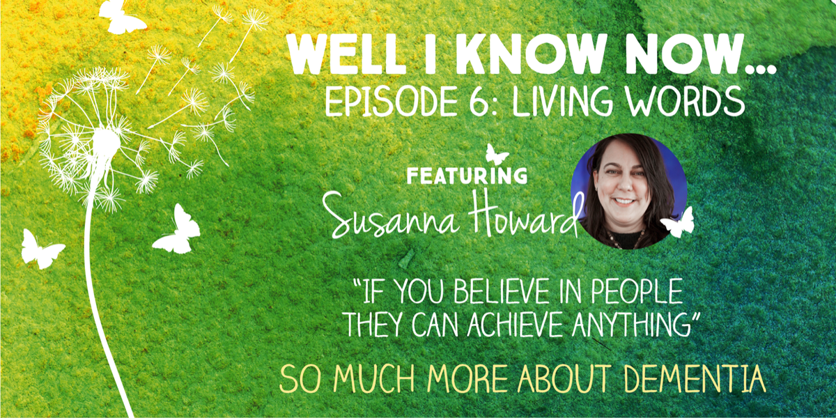 This week's #WellIKnowNow #podcast guest is @howardsusanna, founder of @LivingWordsUK, a remarkable charity helping those w advanced #dementia to find their voice. Musical treat at the end 🎼 @Mycarematters @Music4mymind @SarahReed_MHR @Grace_Meadows_  podcasts.apple.com/gb/podcast/6-s