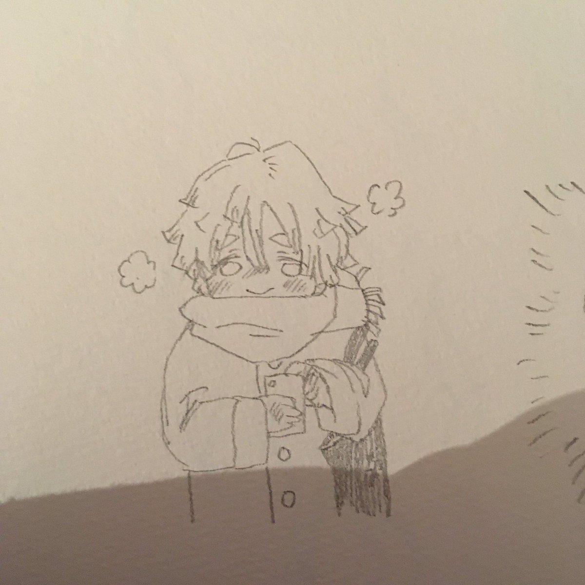 スケブからたんぜハマりたての頃にもぃもぃ描いてたのが出てきた。。
桑島おじいちゃんを何も見ないで書いたらコロコロコミックに出てきそうな感じになっちゃったってのだけ覚えてる 