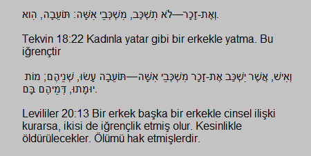 #LGBTDernekleriKapatılsın #lgbt 
Çoğu diyor ki İslam'da yeri yok lgbtnin, Yahudilerde de yok. Bakın Tevrat ne diyor