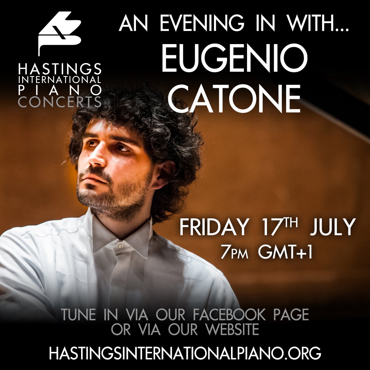 Join us this Friday 17th July 7pm GMT+1
Programme:
D. Shostakovich – 24 Preludes Op.34
Watch on our Facebook page bit.ly/EugenioCatoneR… or on our website hastingsinternationalpiano.org/an-evening-in-… #concertsfromhome #piano #classicalmusic #hastings #hastingspiano