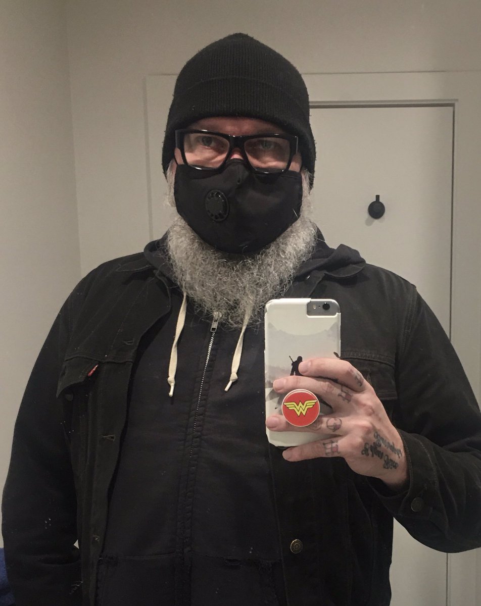 Old man Viking goes to the shops.