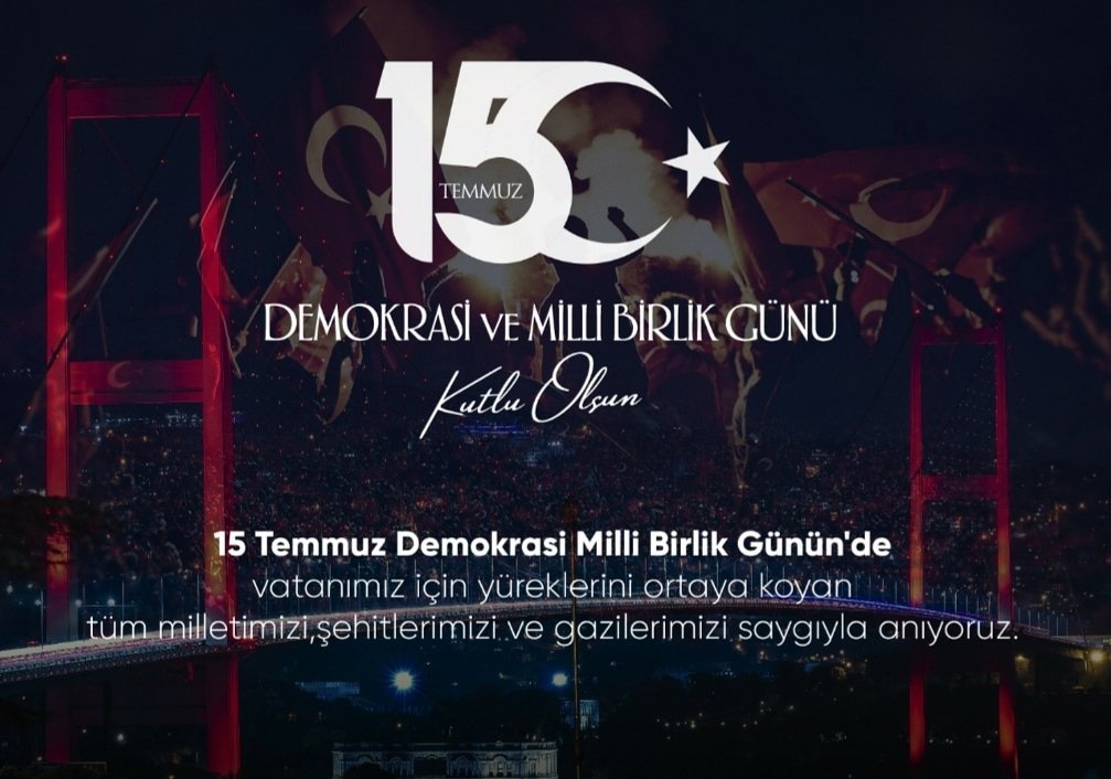 guralvit's tweet photo. Milli iradeyi, demokrasiyi savunurken şehit düşen kahramanlarımızı ve gazilerimizi saygıyla anıyoruz...
#GüralVit #millibirlikgünü https://t.co/y0FOeI4ppn