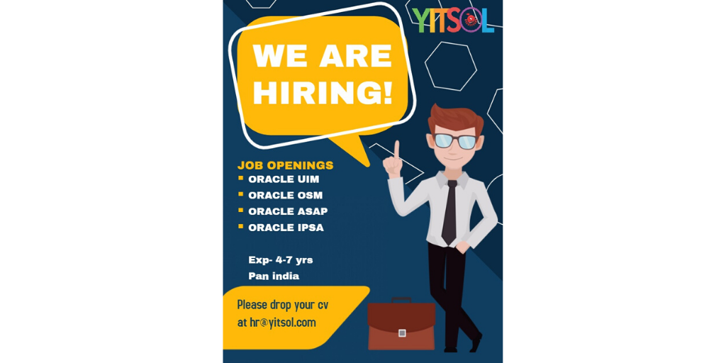Yitsol_Tech's tweet photo. Join Us. We are Hiring!

Please share your resumes to hr@yitsol.com if your profile suits.

#wearehiring #recruiting #jobopenings #recruitment #JobSeeker #JobOpportunity #jobposting #ITjobs #Jobs #yitsol https://t.co/c8ynQyPDyb