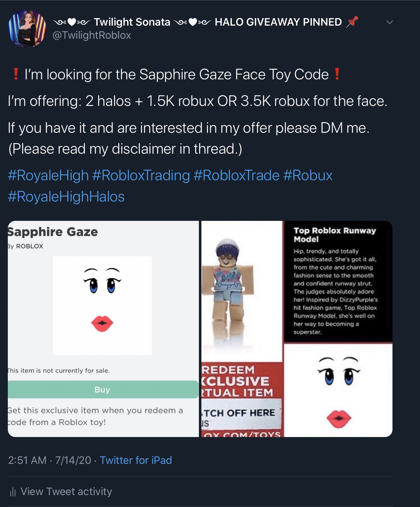 Twilight Sonata On Twitter The Tea You All Have Been Waiting For Is Here Wanna Know Who The Clothing Designer Is Please Read Until The Very End To Understand Better Welcome - roblox sapphire gaze face