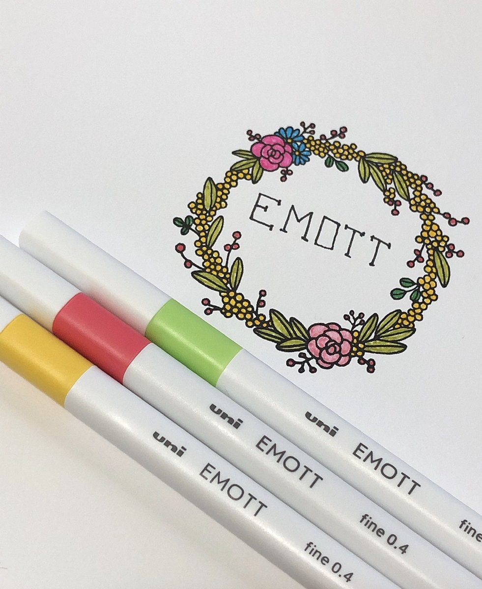 スミス 渋谷ヒカリエシンクス 細身で持ちやすくオシャレなデザインのカラーペン Emott エモット のご紹介です にじみにくく発色もきれいで 手帳やイラストに最適です スマートでペン先も潰れにくく 0 4mmの細さをキープできます Smith スミス
