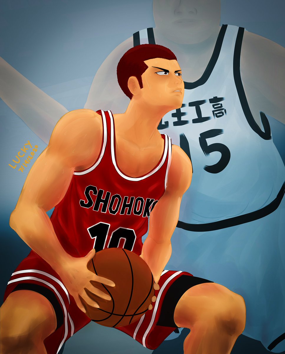 AccelArt1's tweet photo. SlamDunk fanart - Lucky 

#SlamDunk #AnimeArt #anime #manga #basketball #bball https://t.co/lp1vCk7c0O