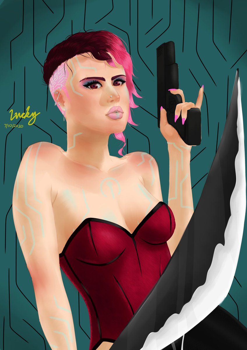 AccelArt1's tweet photo. Coloring and redraw of an OC by Lucky

#digitalart #ArtistOnTwitter #artwork #cyberpunk #OC https://t.co/n3Yr7lMMwg