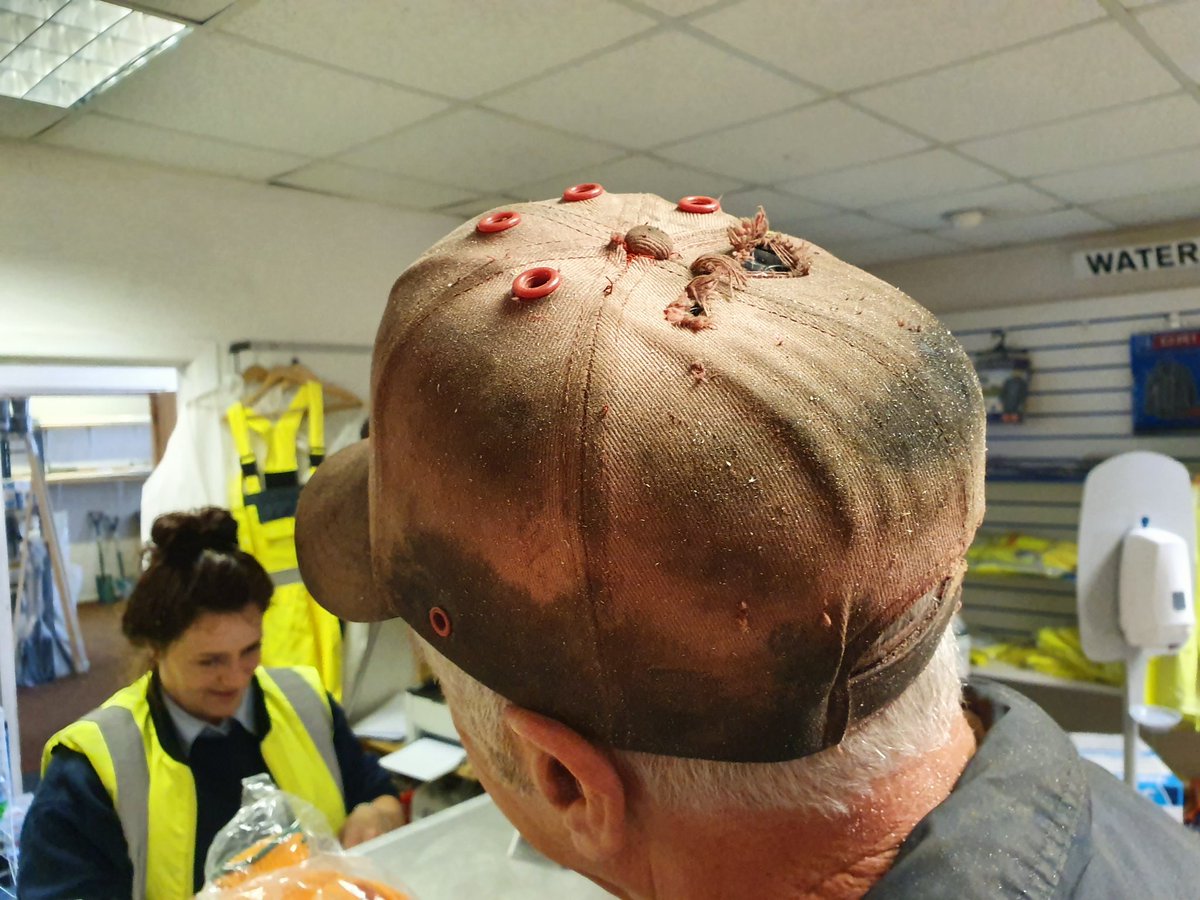manchsafety's tweet photo. A gentleman has just come into our Trade Counter still wearing his @JSPLtd Top Cap Bump Cap purchased here, over 10 years ago (it was originally red!) https://t.co/uBUkOdOIts