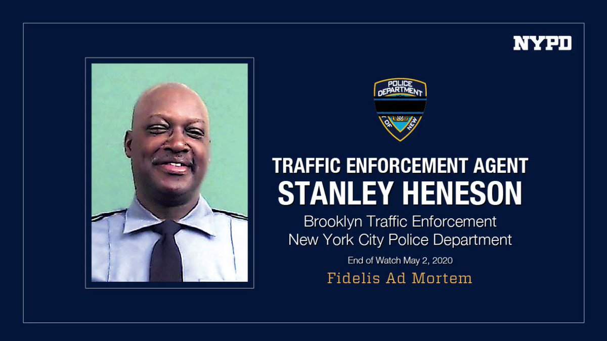 dead officer Stanley Heneson, Brooklyn NYPD Traffic Enforcement Agent died from  #COVID. https://www.cnn.com/videos/tv/2020/05/04/lead-obit-tell-live-jake-tapper.cnn