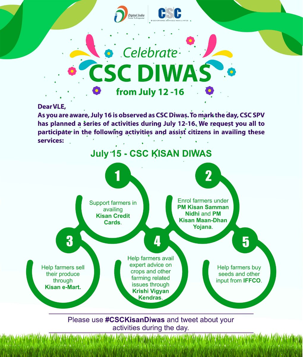 cscn24pgs's tweet photo. Celebrating #CSCDiwas #CSCKisanDiwas https://t.co/hVGehqJOUG