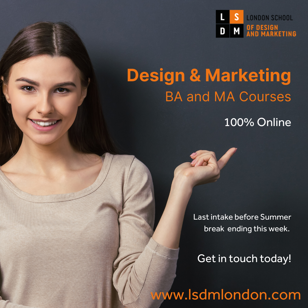 LSDMLondon's tweet photo. 👉  Last Opportunity!

The last intake before Summer break for our MA and BA courses is finishing this week. All our courses are accredited and 100% online.

Register your interview at https://t.co/Yfl3l6vXN1

#LSDM #Marketing #Design #onlinecourse https://t.co/EpQpbUN5Zu