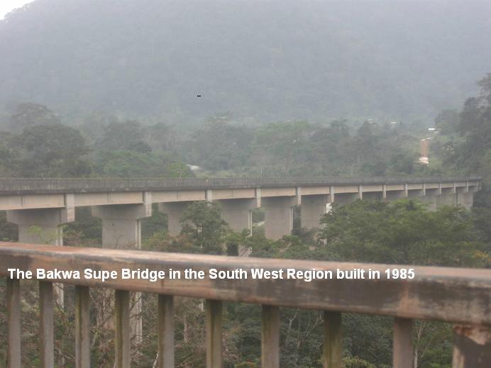 The Bakwa Supe fly over built in 1985 to facilitate trade routes between Cameroon and Nigeria as well as ease the exploitation of timber from the region