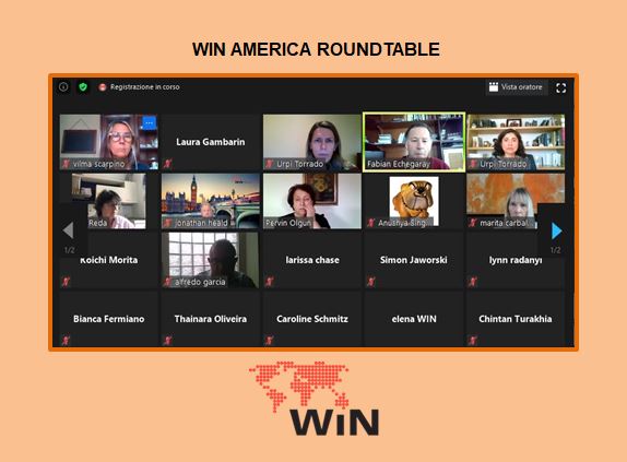 WIN_mrop's tweet photo. Yesterday we held our "WIN America Roundtable" where #WINPartners Fabián Echegaray from #Brazil and @LauRuval from #Mexico talked about the main impacts of #COVID19 in their countries. @urpith moderated the discussion, and we listened to great data-based insights! Thank you! https://t.co/gawdKdCioV