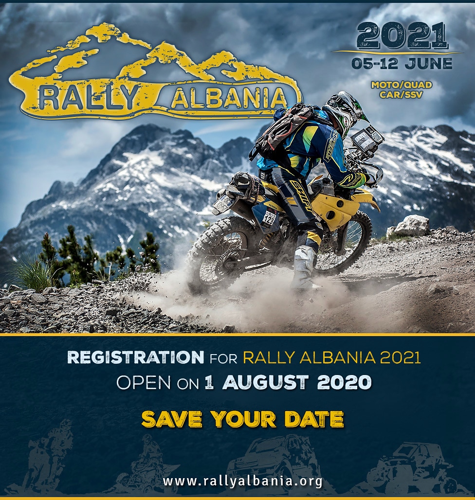 RallyAlbania's tweet photo. RALLY ALBANIA 2021
"Save Your Date"
5-12 June.
https://t.co/lamZZXuE5H
#rallyalbania  #adventure #albania https://t.co/iv4gnDjUjT