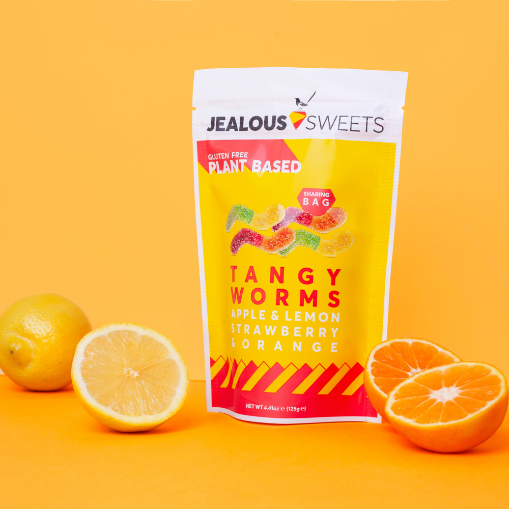thejealouslife's tweet photo. The right way to celebrate Gummy Worm Day is with our 100% plant based Tangy Worms 🎉
.
.
#JealousSweets #ForASweeterLife #PlantBased #GlutenFree #PalmOilFree #ShamelesslyTasty #GummyWormDay https://t.co/3zmSEtt3wt