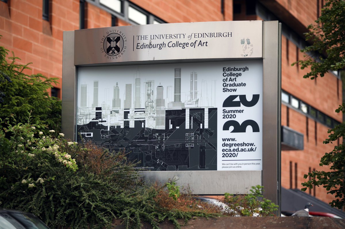 eca_edinburgh's tweet photo. Even though we can't all be there in person this year, we still wanted to celebrate the Degree Show with our usual displays of student work outside the ECA Main Building.
#ecasummer2020 #ecadegreeshow #degreeshowsunited https://t.co/n0z7R1kPqX