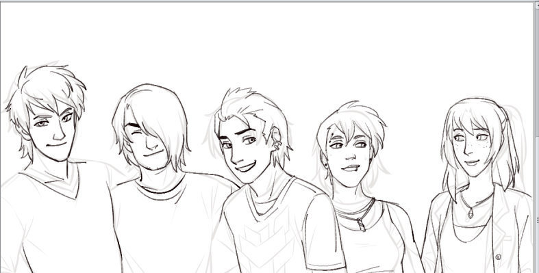 hdfsk so i have these OCs from gradeschool whose dynamics play heavily to character stereotypes of 'barkada' type shows... so mmm... lemme just turn them all gay 