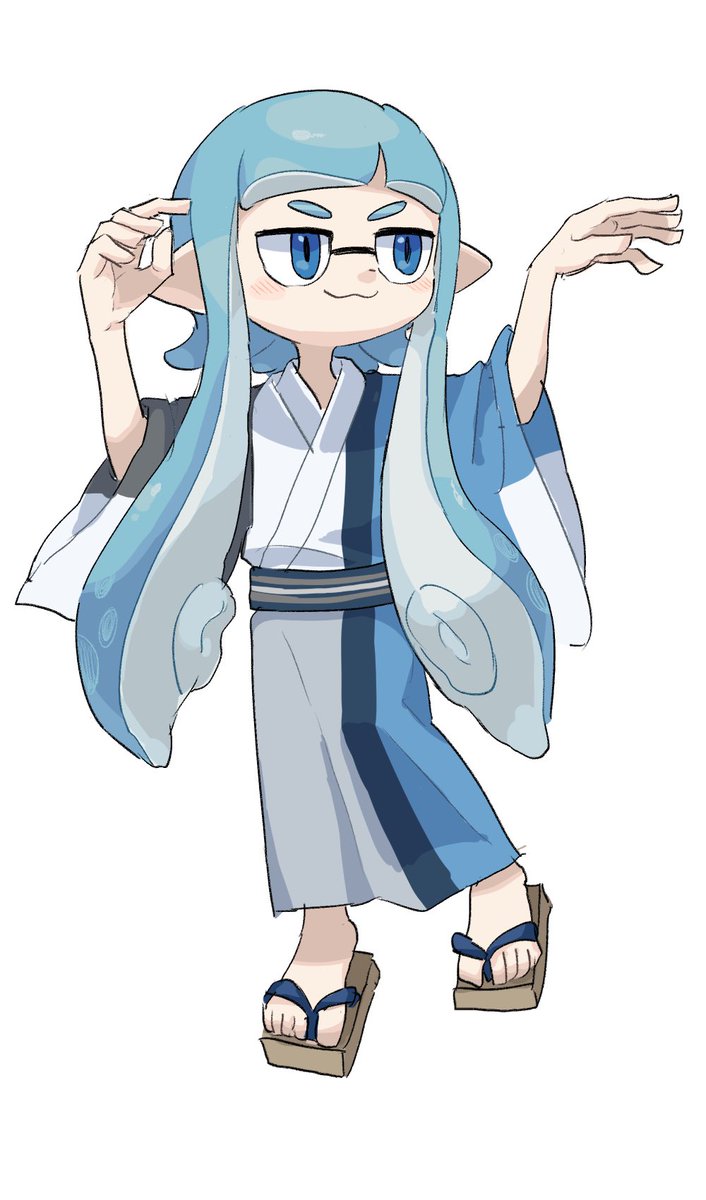インクリング ,イカガール(スプラトゥーン) 「#しでんさん音頭 」|めぶいたのイラスト