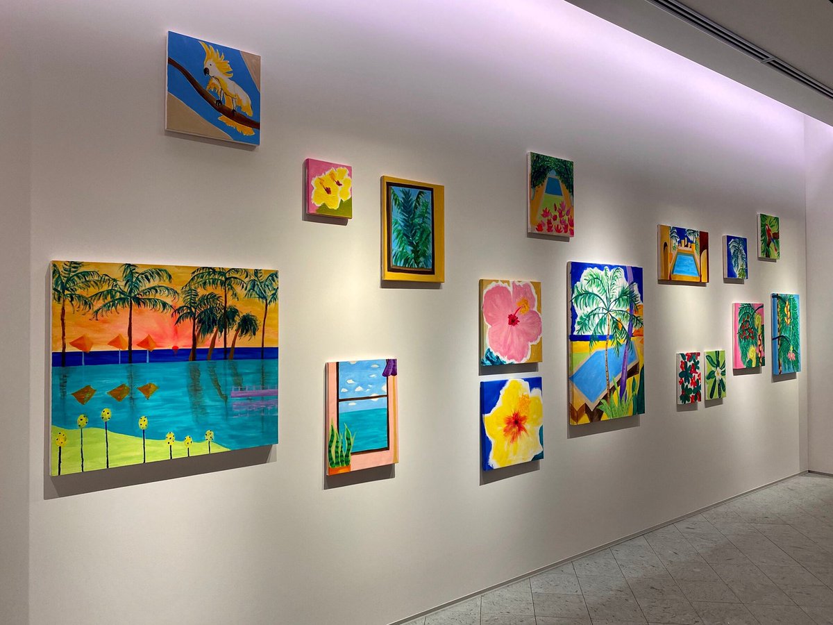 大宮エリー 本日より開幕 六本木ミッドタウン内 伊勢丹サローネにて My Favorite Resort リゾート きぶんになっていただきたく30点新作です 内装は かの 杉本博司さん かっこいいです ぜひお買い物のついでや 仕事移動のついでに いらして