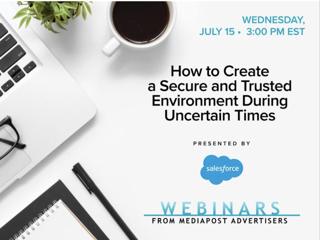 hmgivens's tweet photo. Join my colleague Saikat Saha and I tomorrow (Wednesday, July 15th) as we discuss #security and #trust in today's new normal https://t.co/NgL18Zjy0b Big thanks to @MediaPost for having us! @marketingcloud https://t.co/3tIWmL1YK1