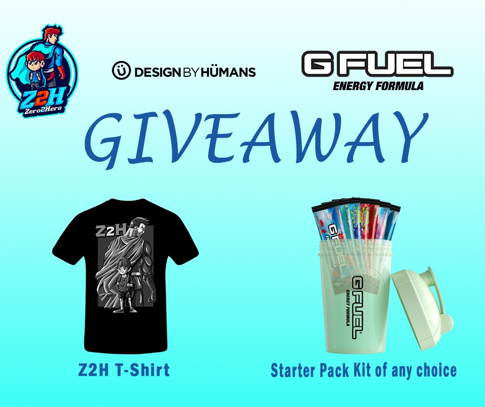 Ze2Hero's tweet photo. Giveaway Time

Includes:
A new design Z2H T-Shirt #Z2H
A GFuel starter kit of winners choice #GFUEL 

☑️Follow @Ze2Hero 
 🫂 Tag 2️⃣ Friends 
🔁Retweet
💙Like

Winners will be announce 7/22/20
Also comment some items that you think we should giveaway. https://t.co/Js6Mu7SIa9