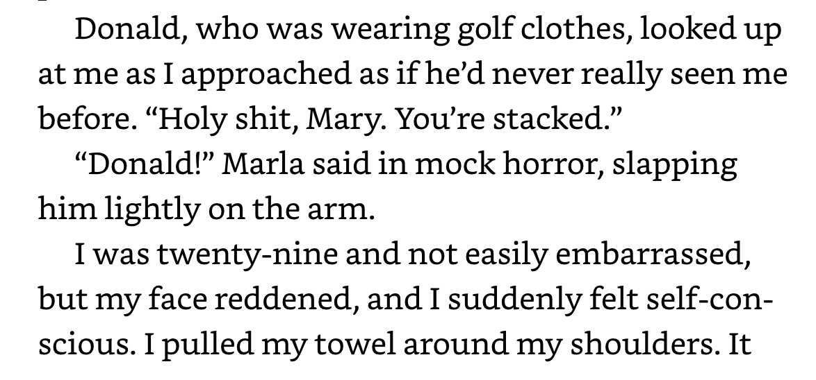 9/ He kept going bankrupt.Mary, who observed her uncle Donald up close for decades, presents him as petty, shallow, vindictive, vulgar, and incompetent.In other words, there is nothing more to Donald Trump than meets the eye.She was 29 in a bathing suit when: