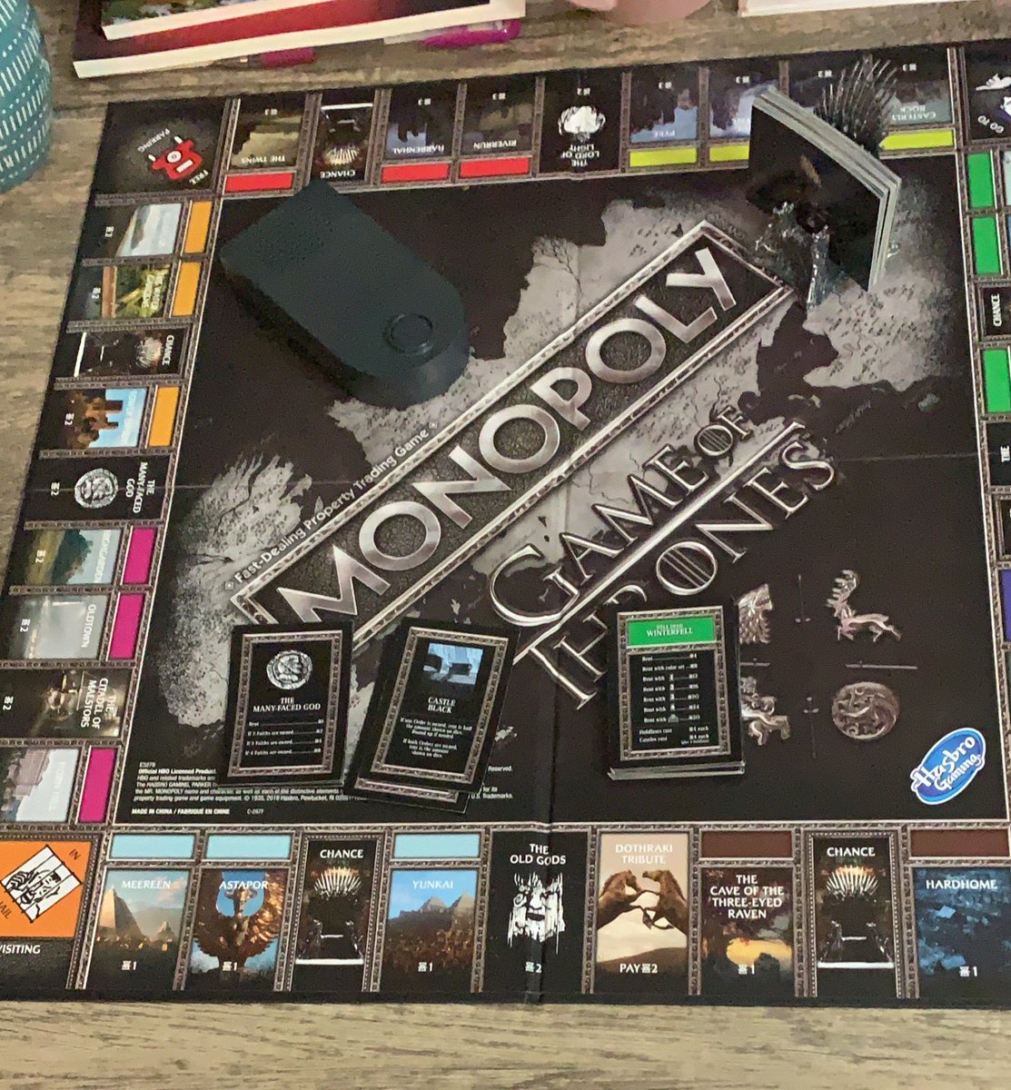 StressBlessings's tweet photo. Hey y’all! This is the official start of @MathiasJspeaks and @MoonsAtDusk  #GameOfThrones Monopoly. Well keep tabs on the wins and losses for bragging rights. Who y’all got! https://t.co/H0YcaXeVaj