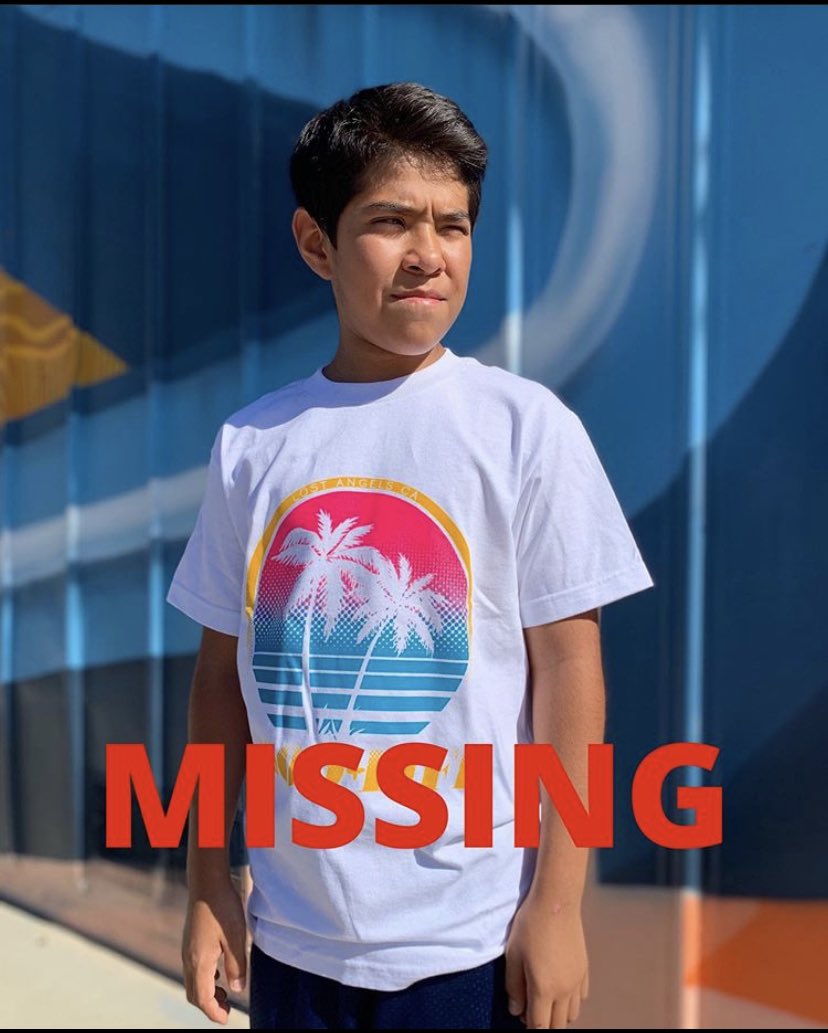 JazlinBanegas8's tweet photo. MISSING ‼️ Adam Hernandez went missing July 13 at around 1 pm. He was last seen at the Jane Reynolds skate park in Lancaster CA! He was wearing black shirt, shorts, and grey vans. He’s not very tall if you have any information in him please call (661)406-3681 https://t.co/aFwFzxNUQW
