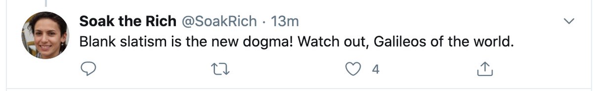 The story goes that Galileo, forced to recant his belief that the Earth orbits the sun, muttered a defiant 'and yet, it moves,' as his inquisition ended. Good line. Except in my feed, people have been invoking it on behalf of another science icon & his belief in racial hierarchy.
