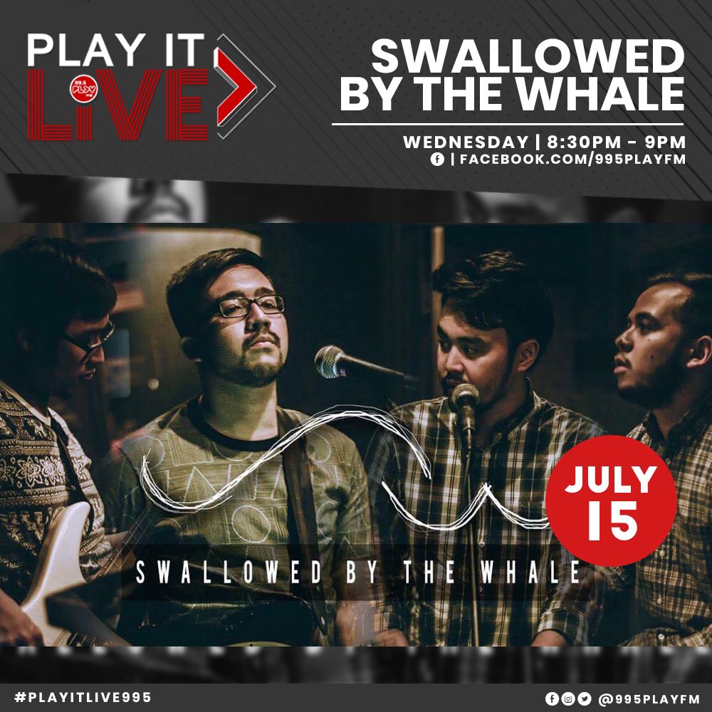 995PlayFM's tweet photo. From the Playlist Breakouts to PlayItLive!๐ Weโre finally hangingout with the synth-pop band, @sbtwband ๐
Premiering tonight, 8:30 PM on our Facebook page and on-air ๐ง See you! โค๏ธ
#PlayItLive995 #SBTW995 https://t.co/WKe229qQfO