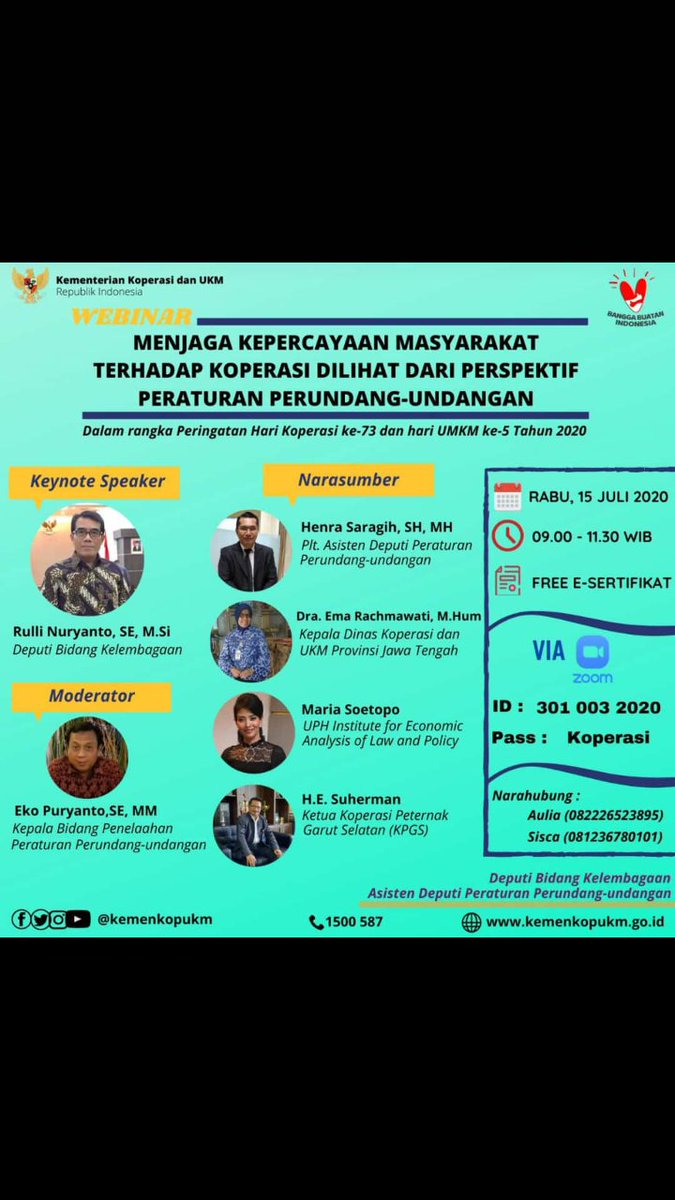 Lilly_Luinsa's tweet photo. Mengikuti webinar tentang menjaga kepercayaan masyarakat terhadap koperasi.
#penyuluhkoperasi
#ppklkemenkop
#ppklbabel
#ppklbangkatengah
@PENYULUH_COOP 
@KemenkopUKM 
@dinaskukmbabel https://t.co/9xeThYQJuN