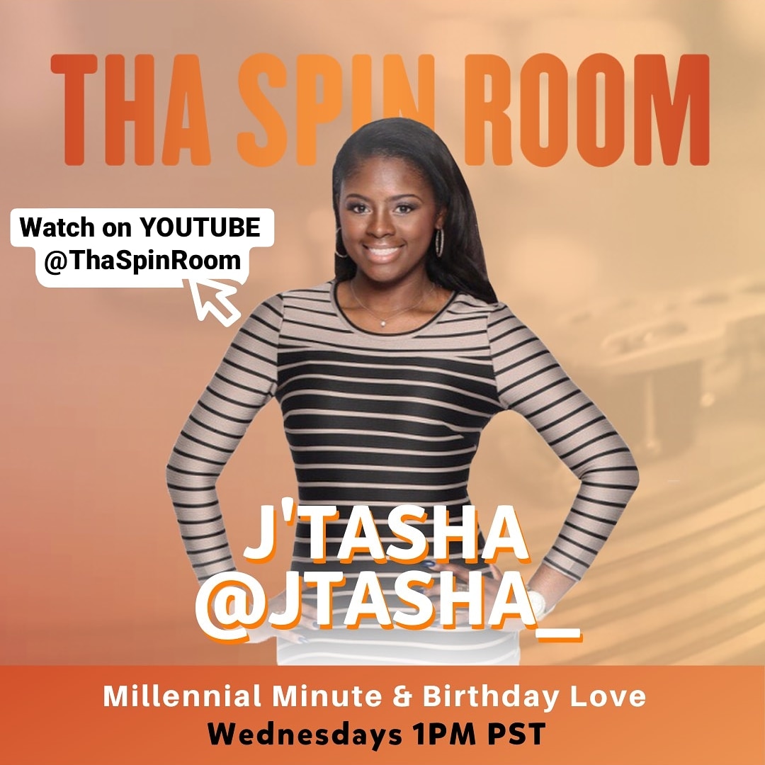 thaspinroom's tweet photo. Tomorrow afternoon tune in on #Youtube @jtasha_ shouting out some of our favorite folks for their birthday plus #MillennialMinute. Please Subscribe and Follow us on #Youtube #linkinbio @biggpwee @IamLeslieSegar @DJRonC7 https://t.co/jRedBRKmcG