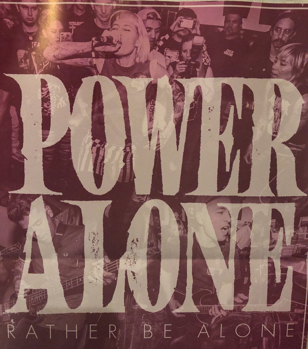 NumbskullShows's tweet photo. No new shows. But lots of new music to suggest. POWER ALONE - Rather Be Alone LP- Pummeling take-no-shit HXC loaded with stout Helmet-esque riffage and frontline activist anthems. Get it now #indecisionrecords https://t.co/G81tDCEi12