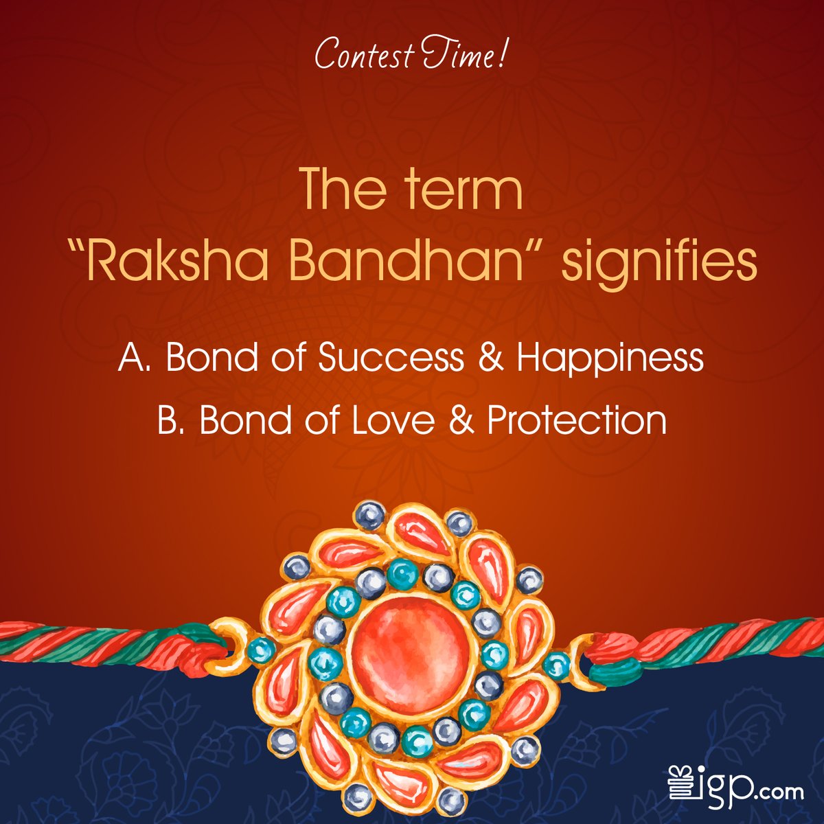 IGPcom's tweet image. Play this #QuizContest and give us the right answer (Reply with #Indiakigiftingsite) to get to be the lucky #winner of this giveaway.#Contest valid with a minimum of 100 RT &amp;amp; participants. You have 24 hrs. to participate. T&amp;amp;C Apply. #rakhi2020 #rakshabandhancontest