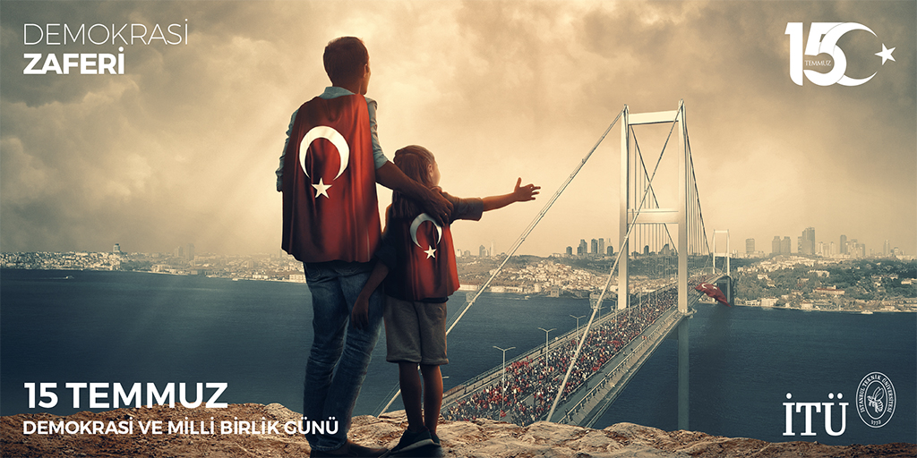 Milli irademizin gücünü temsil eden 15 Temmuz #DemokrasiveMilliBirlikGünü kutlu olsun. Ülkemizin bağımsızlığı, birliği ve bütünlüğü için canlarını feda eden şehitlerimizi rahmet ve minnetle anıyoruz. 🇹🇷 #15Temmuz #ITU1773