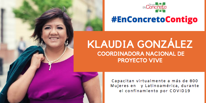 enconcreto's tweet photo. #EnConcretoContigo | @ProyectoVIVEmx capacita a 800 mujeres al mes vía #FacebookLive, con cursos los jueves a las 19:00 horas para que inicien su emprendimiento
Ve la entrevista completa de Klaudia González, de #ProyectoVIVE aquí 👉https://t.co/sx4KuDyvBW https://t.co/wFBrNu2h1i
