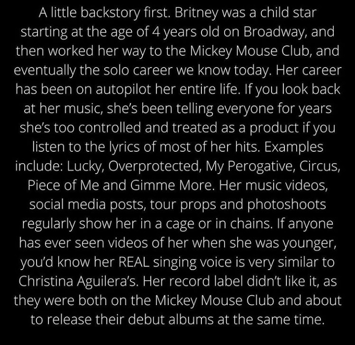 AnanyaChamola's tweet photo. #FreeBritney #BritneySpears 
Watch the full thread https://t.co/GuizZmWJcx