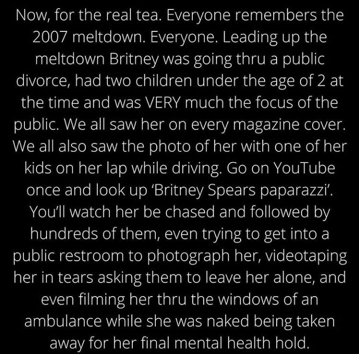 #FreeBritney #BritneySpears 
Watch the full thread