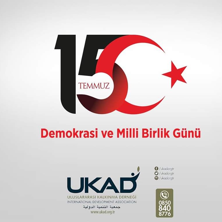 Uluslararası Kalkınma Derneği olarak 15 Temmuz Destanı’nın asıl sahibi aziz şehitlerimizi rahmetle, gazilerimizi şükran ve minnetle anıyor, o gece demokrasisine sahip çıkmak için meydanlara koşan milletimize saygılarımızı sunuyoruz.

#ÖmerHalisDemir
#15Temmuz