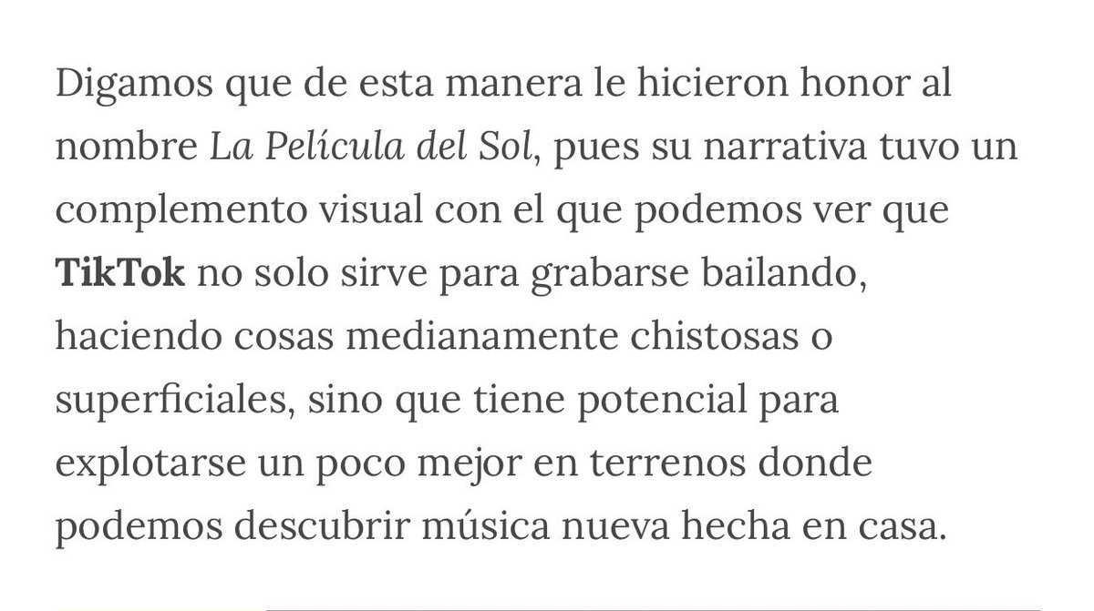 De la nota de <a href="/FILTERMexico/">FILTER México</a> 🤘 muchas gracias a todos los que fueron parte! 

“La Película del Sol” ya disponible por <a href="/tiktok/">TikTok</a>