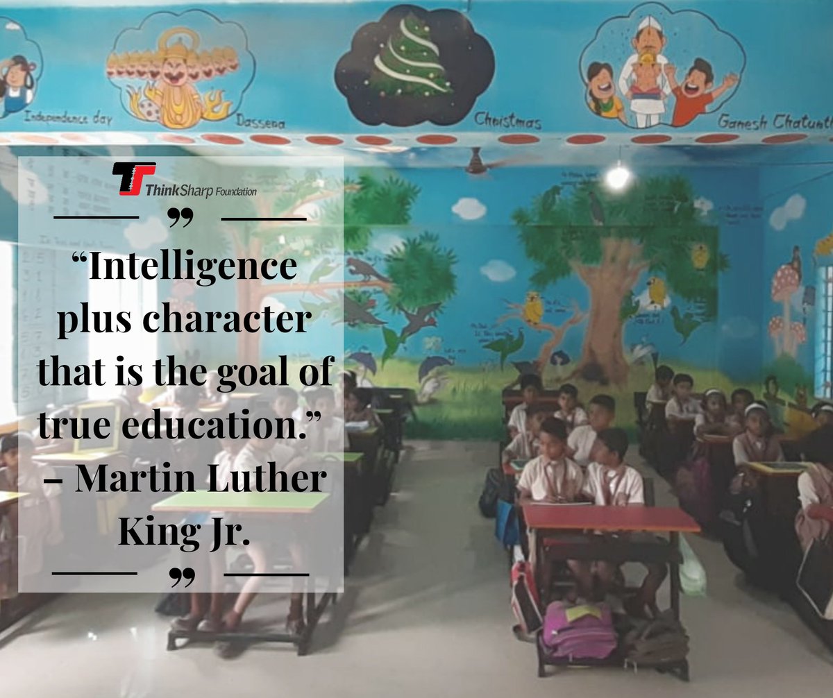 ThinkSharpFound's tweet photo. “Intelligence plus character that is the goal of true education.”
– Martin Luther King.
https://t.co/4ps4iLS1PJ
#StudyMall #ThinksharpFoundation #TransformingRuralEducation #DigitalLearning
#sdg4 #qualityeducation #BridgingEducationDivide #LibraryInSchool #RuralEducationInIndia https://t.co/yE1KTe69ew