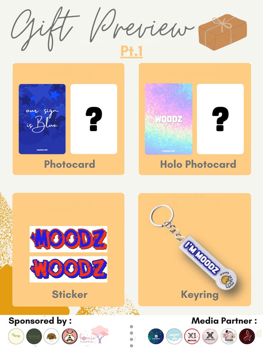 ForX1_ID's tweet photo. Preview Gift Part 1🎉

Halo moodz! Ini dia preview dari gift yang akan kita berikan kepada para donatur. Lucu kaann?? Untuk preview gift lainnya, ditunggu yaa!

Ayo berdonasi! @WoodzINA__bdp https://t.co/QO0KkuD6Vs