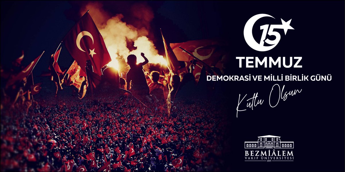 bezmialem's tweet photo. 15 Temmuz Demokrasi ve Milli Birlik Günü kutlu olsun.🇹🇷 https://t.co/7knBcR2zd5