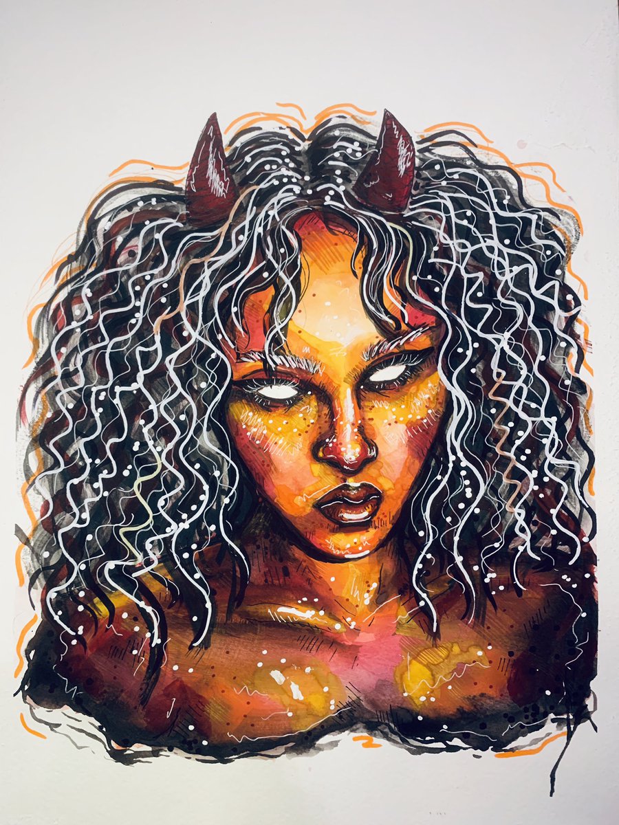 That_Humann's tweet image. It’s so hard to do art lately, glad I pushed through for this one tonight