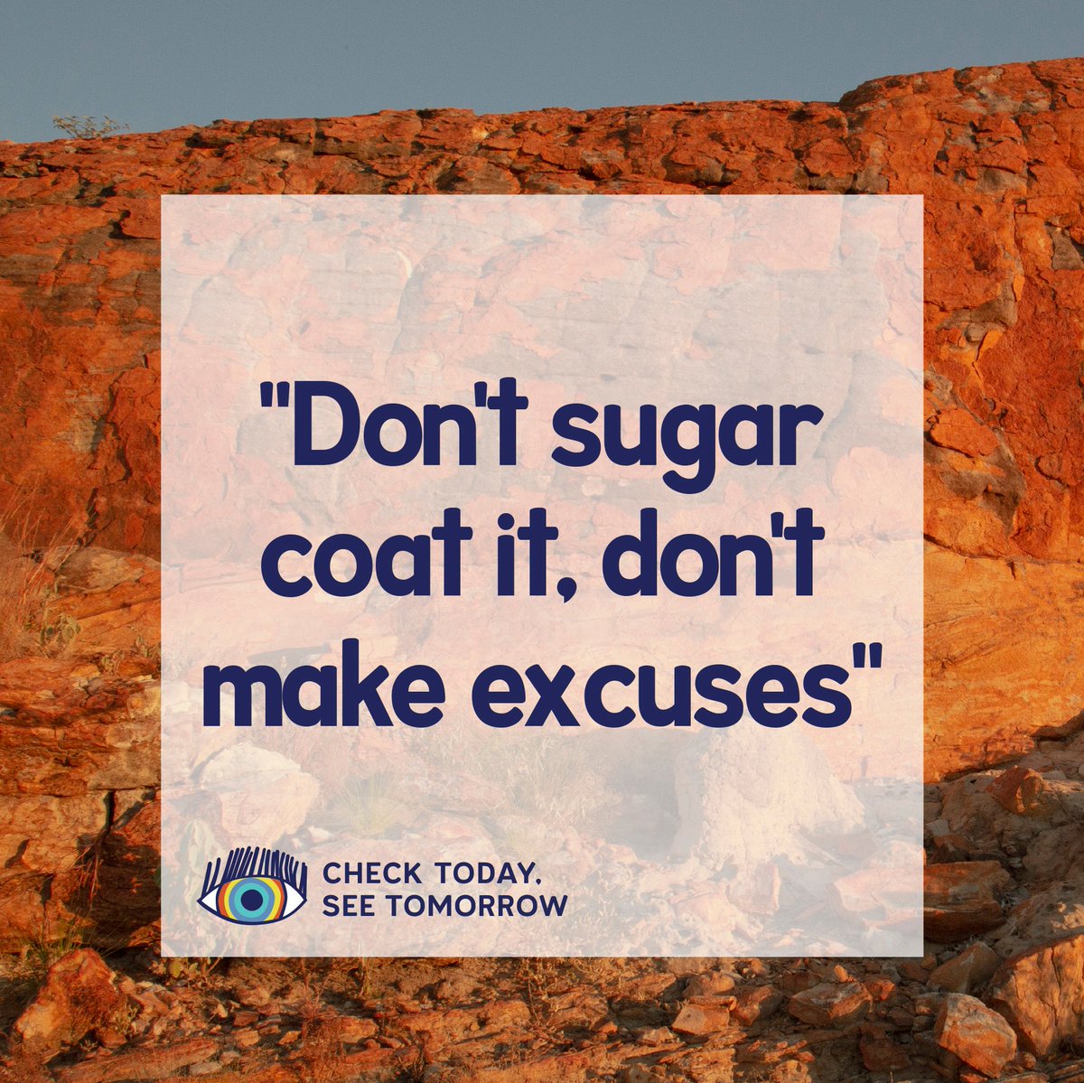 IEHU_UniMelb's tweet photo. Don't sugar coat it, don't make excuses. Diabetes can cause blindness. Aboriginal and Torres Strait Islander people living with diabetes should have a YEARLY eye check #CheckTodaySeeTomorrow @DiabetesAus
View more diabetes eye care resources here: https://t.co/1Jz9pqlcyv https://t.co/k52GDp6WCJ