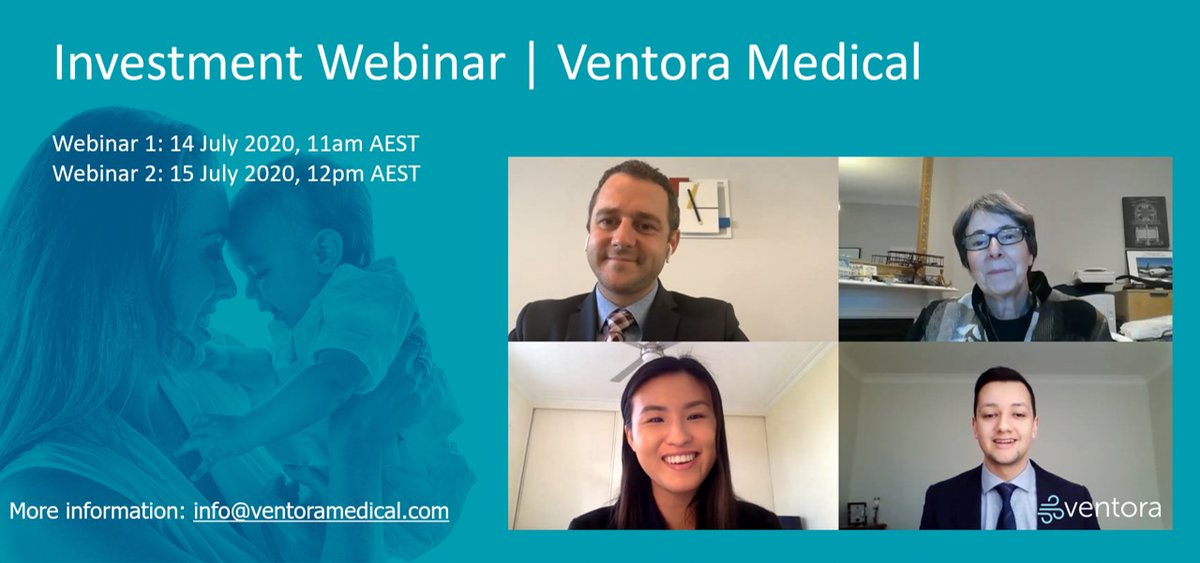 Ventora Medical (@ventoramedical) on Twitter photo Thank you to everyone who joined us at one of our investment webinars this week.
If you missed our webinars and are interested in learning more about Ventora Medical’s #angel #investment round, contact us at info@ventoramedical.com Thank you to everyone who joined us at one of our investment webinars this week.
If you missed our webinars and are interested in learning more about Ventora Medical’s #angel #investment round, contact us at info@ventoramedical.com