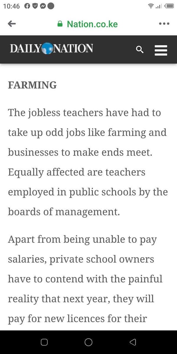 rodgers_kirwa's tweet image. I thought #COVID19 would make us appreciate #agriculture as an important  sector in a county’s #economy.

“The jobless teachers have had to take up ODD jobs like #farming and #business to make ends meet. “

Whats your take on this article by @dailynation ?

#AgribusinessTalk254