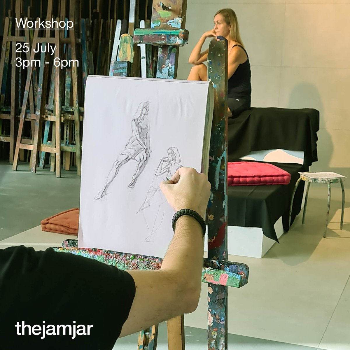 Join us for another Figure Drawing (ages 16+) session, and practise your observation drawing skills in the presence of a live model! Please bring your drawing materials with you. Sign-up now!
.
Price: 78.75 AED
To book: ow.ly/TJbH50Axo9J
.
#thejamjardubai #dubai #uae